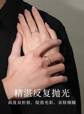 法国chrry koops999银鲁伯特之泪情侣戒指男女一对小众设计对戒潮
