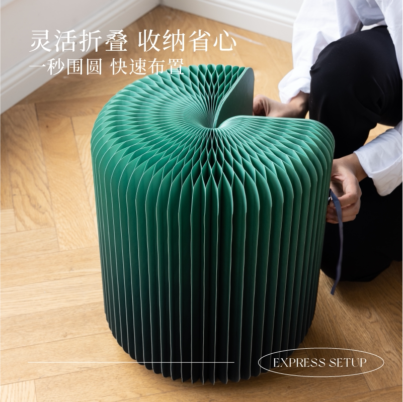 十八纸折叠凳子便携网红家用茶几创意凳设计客厅北欧风时尚家具_虎窝淘