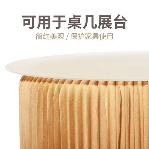 十八纸亚克力面板 圆形 磨砂半透明板 展示台板垫子 - 图0