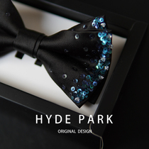 Heide Park < The Sea Stars > Heavy work nail pearl gown accessories double layer collar knot black collar butterfly knot