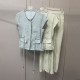 Xiaoxiangfeng waistcoat waistcoat ແລະຂາກວ້າງສອງສິ້ນຊຸດສໍາລັບແມ່ຍິງ