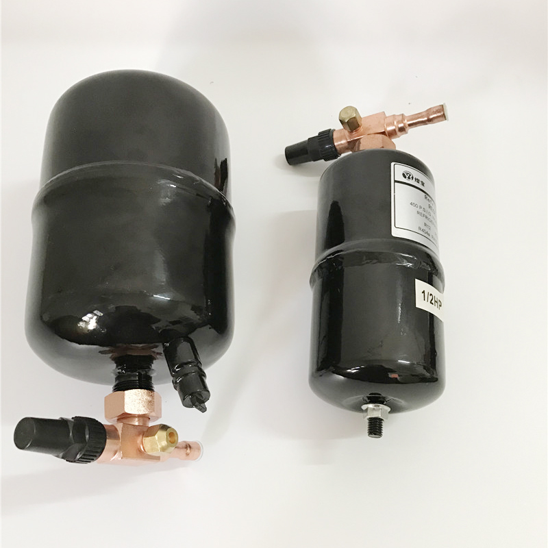 空调立式储液器冷库用贮液瓶储液罐带阀热泵空气能配件1/2HP-40HP - 图3