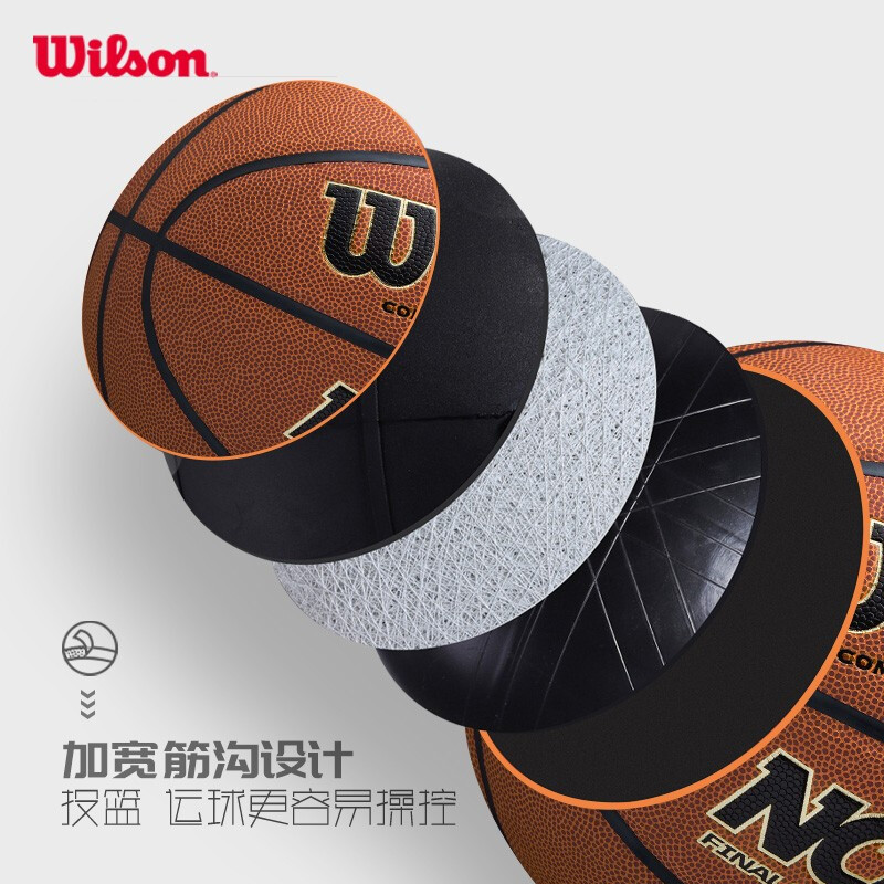 Wilson威尔胜篮球NCAA室内外水泥地防滑耐磨PU软皮7号篮球WTB1233 - 图1