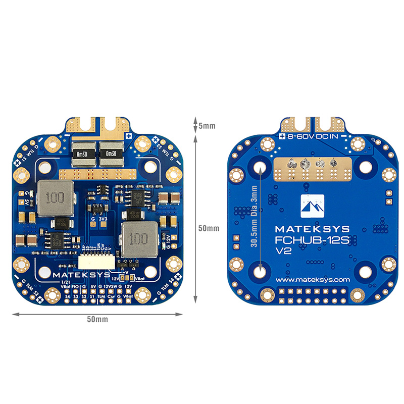 FPV MATEK Mateksys FCHUB-12S 5V 12V 440A 穿越机 分电板 - 图3