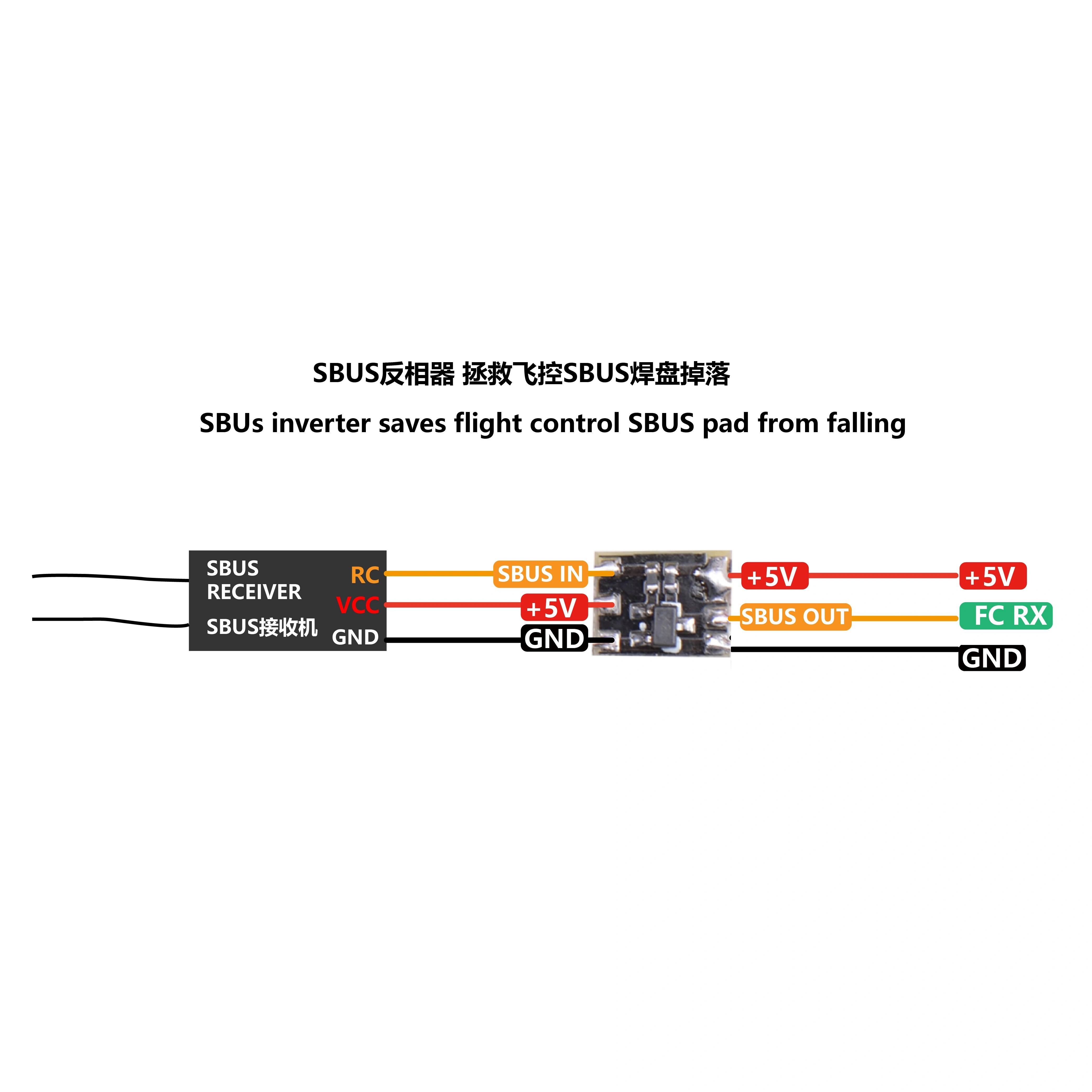 SBUS反相器 SBUS信号 F411 F405 飞控SBUS焊盘掉落FPV穿越机航模 - 图0