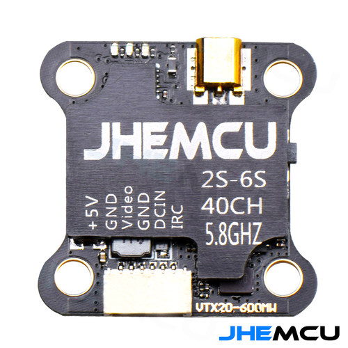 FPV JHEMCU 2-6S 26V 600MW MINI 20MM IRC调参 VTX20-600 图传 - 图0