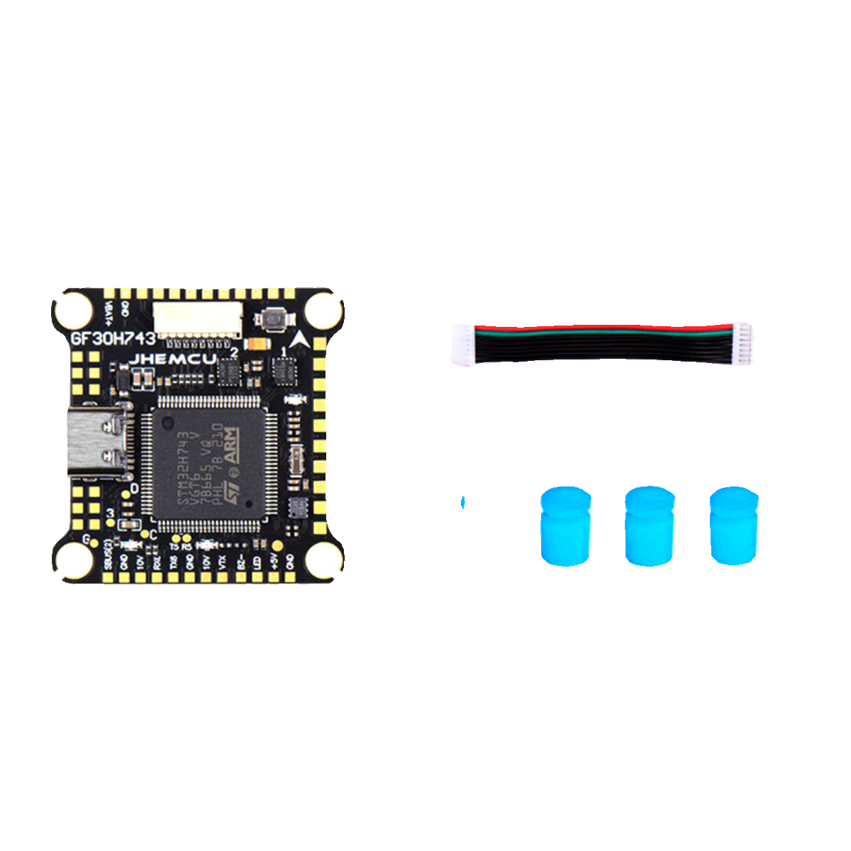 JHEMCU津航GF30H743 H743飞控双BEC 5V 10V OSD HD双陀螺仪FPV - 图3