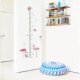 Personalized height stickers flamingo art home decoration children's room kindergarten measuring ruler baby wall stickers