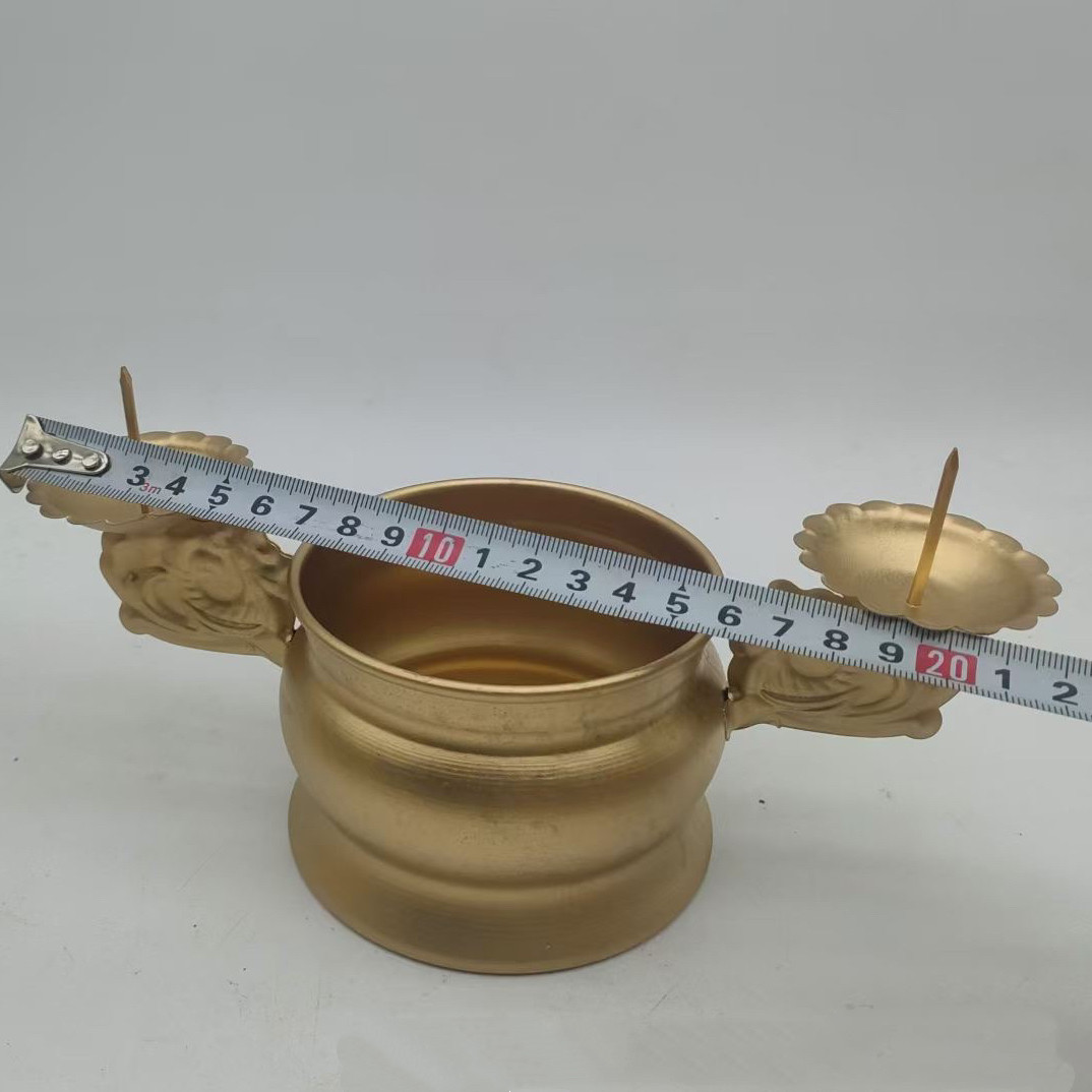 加管平底双用铁皮香炉香烛一体台橱窗寺庙家用供奉神台灯金沙香灰,淘宝优惠券,粉丝福利购,淘宝优惠卷