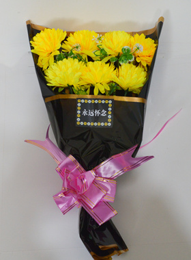 清明十月一祭祀白色菊花手捧花