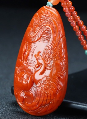 墨雨轩男女南红玛瑙原石雕刻