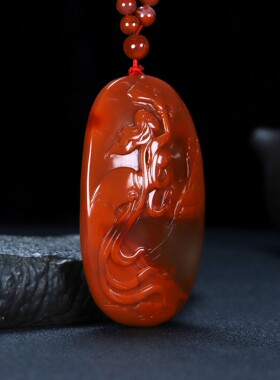 天然吊坠挂件凉山南红玛瑙