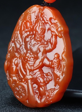 天然不动尊菩萨男女同款南红玛瑙