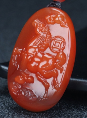 墨雨轩男女款南红玛瑙原石雕刻