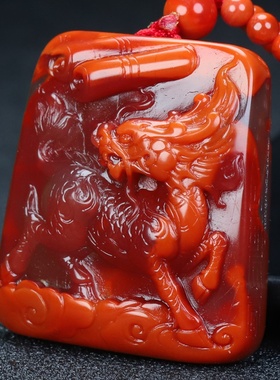 墨雨轩男女款南红玛瑙原石雕刻