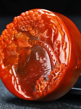 墨雨轩男女款南红玛瑙原石雕刻