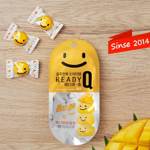 乐宁酷芒果味凝胶糖软糖READYQ解醒韩国进口笑脸酒糖药非防宿醉片 - 图0