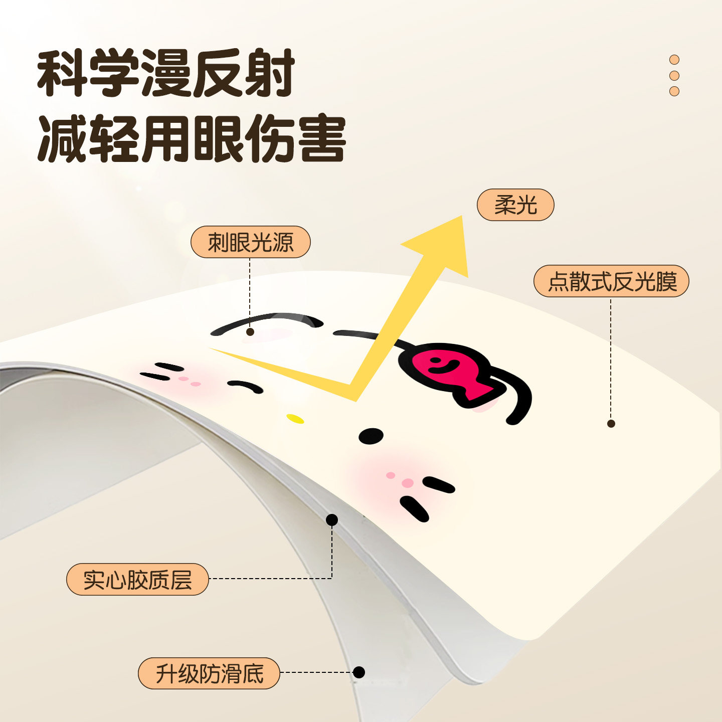 帘帘好运卡通桌垫防滑耐磨耐脏桌垫环保免洗学生书桌保护垫桌垫子,淘宝优惠券,粉丝福利购,淘宝优惠卷