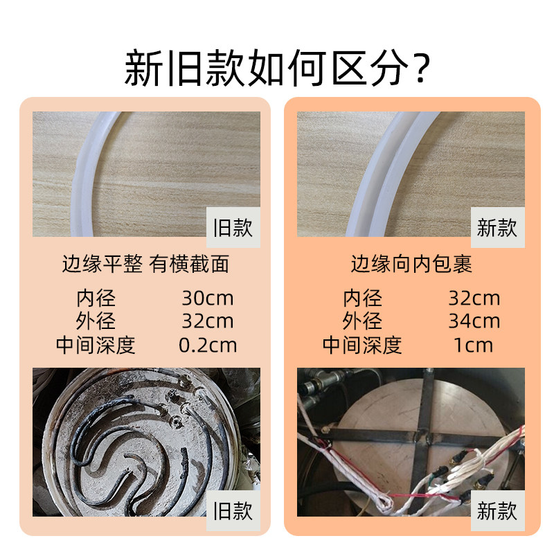 领创汤粥炉底盘大胶圈原厂正品电热煲汤炉通用垫圈皮圈密封圈配件,淘宝优惠券,粉丝福利购,淘宝优惠卷