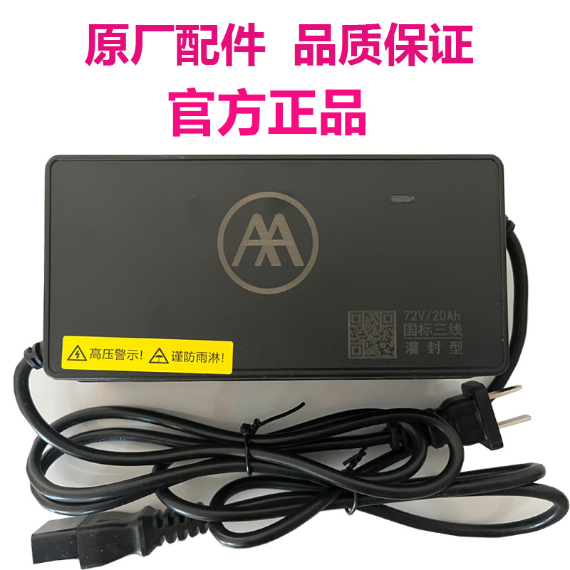 爱玛电动车电瓶充电器原装正品石墨烯铅酸专用48V12AH60V2072V20 - 图0