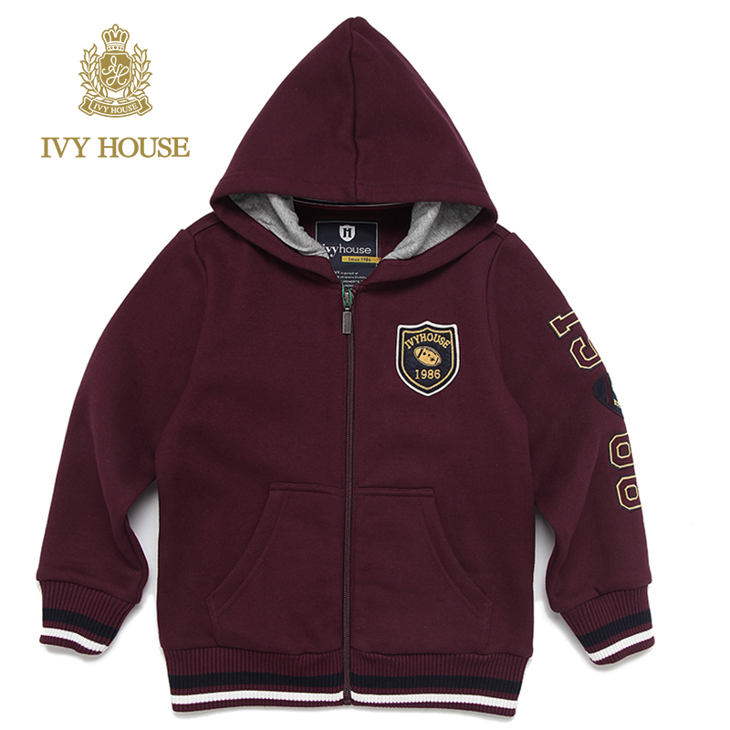 【秒殺】ivyhouse常春藤童裝男童春秋休閒連帽針織外套兒童運動衫