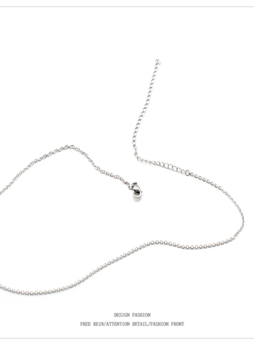 批 发韩版个性潮男配链无吊坠钛钢项链简约气质锁骨链女单链配饰