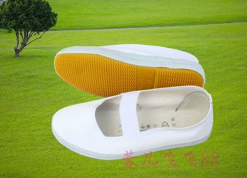 Рабочие туфли, униформа медсестры, тканевая белая обувь, мягкая подошва