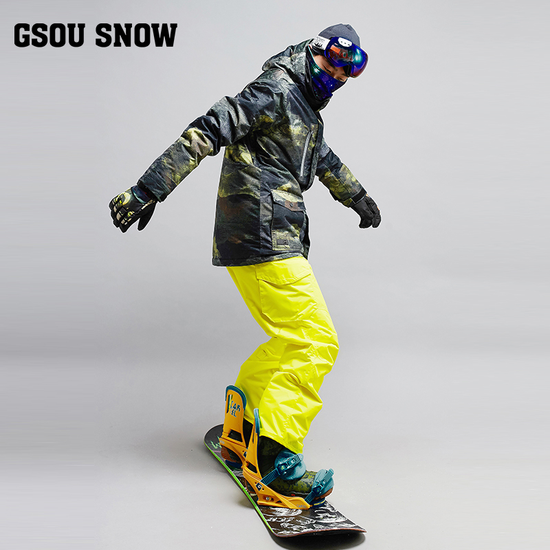 Gsou Snow滑雪服男上衣户外防水外套单板冲锋衣棉服雪地服包邮-图3