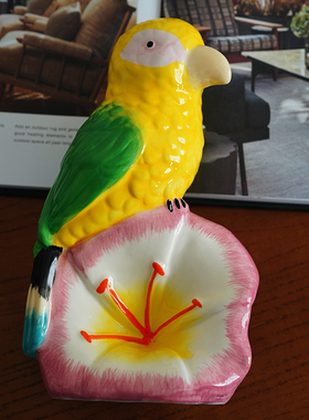 森林熊花鸟系列摆设造型陶瓷欧式