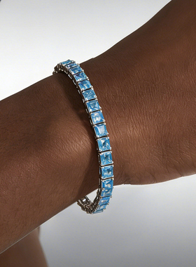 GRGR彩色钛钢网球手链