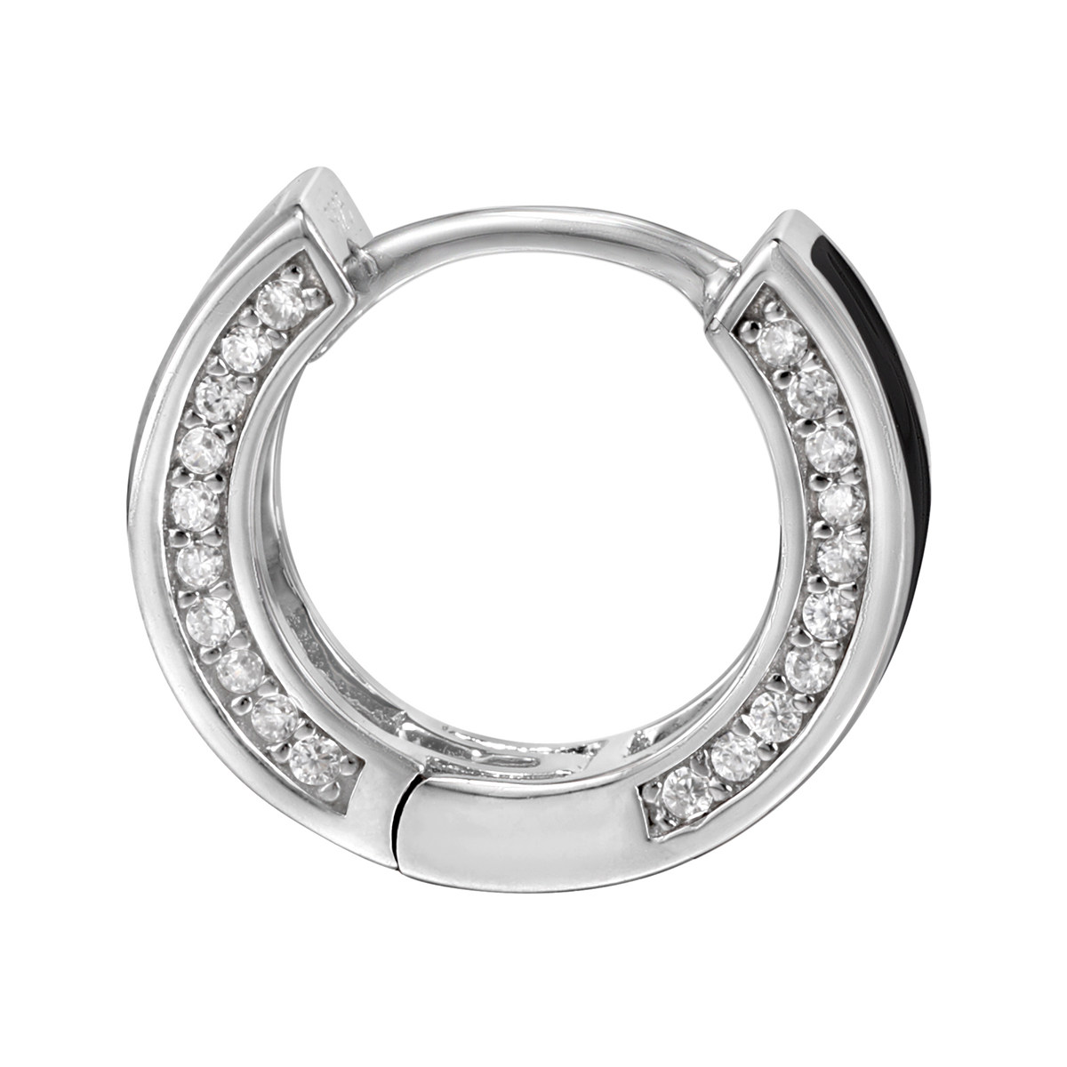 GRGR S925纯银耳环男嘻哈潮流百搭镶钻女生耳圈高级感耳饰单只,淘宝优惠券,粉丝福利购,淘宝优惠卷