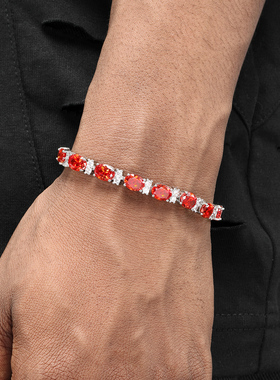 GRG小众红钻网球链手链