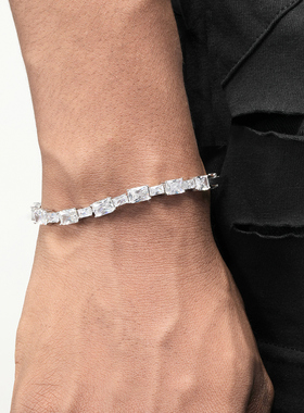 GRGR大小方钻拼接手链