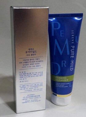 韩国原装金正文芦荟泡沫洗面奶轻柔洁面120ml