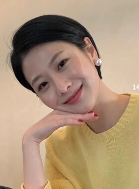 极光akoya珍珠耳钉女999纯银爆款耳饰戒指正圆强光轻奢高级感