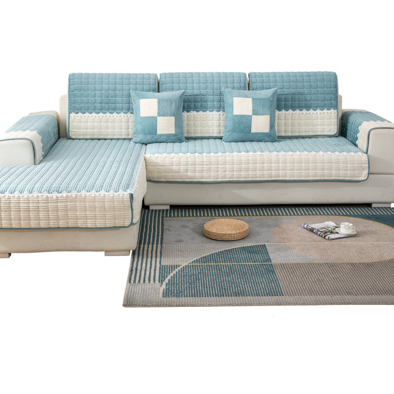 秋冬毛绒加厚沙发垫坐垫四季通用布艺简约现代防滑沙发套罩靠背巾,淘宝优惠券,粉丝福利购,淘宝优惠卷