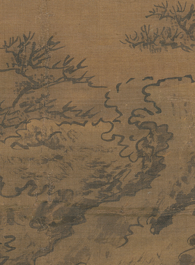 袁江山水画汉宫秋月图客厅挂画装饰画非手绘真迹仿古国画竖版卷轴