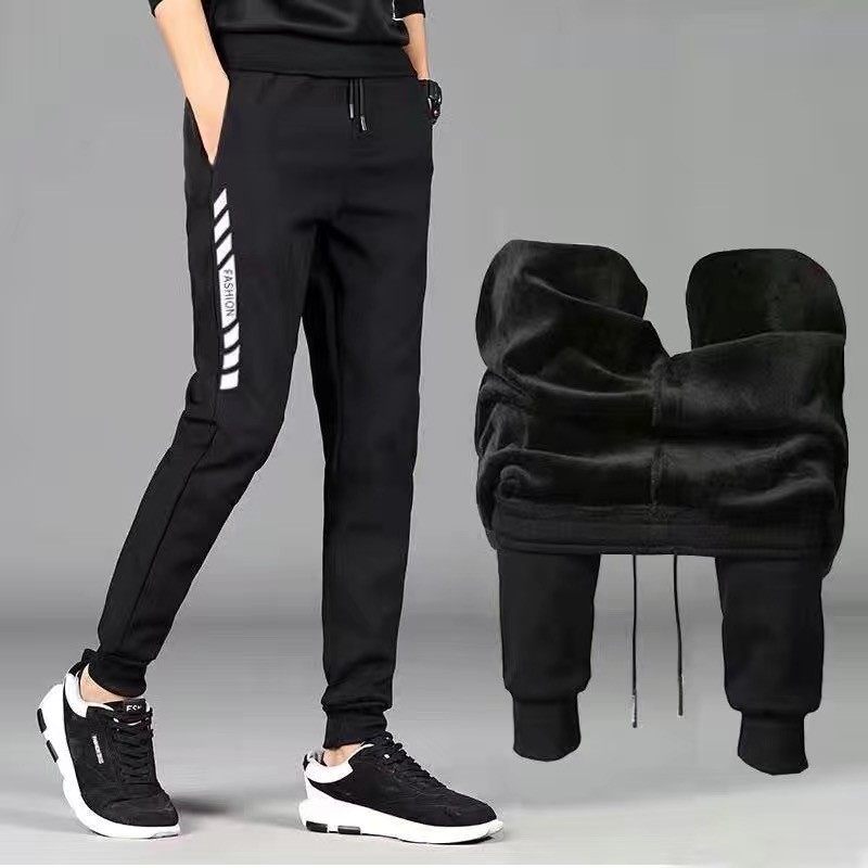 秋冬厚款男休闲裤青少年学生运动宽松束脚裤裤男哈伦裤工作裤长裤,淘宝优惠券,粉丝福利购,淘宝优惠卷