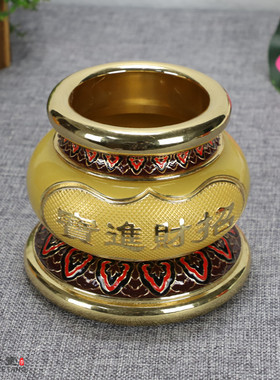 台湾檀香炉鎏金中式风桌面佛具