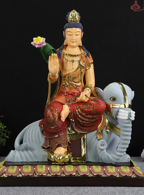 中式风寺庙文殊菩萨手工摆件佛像