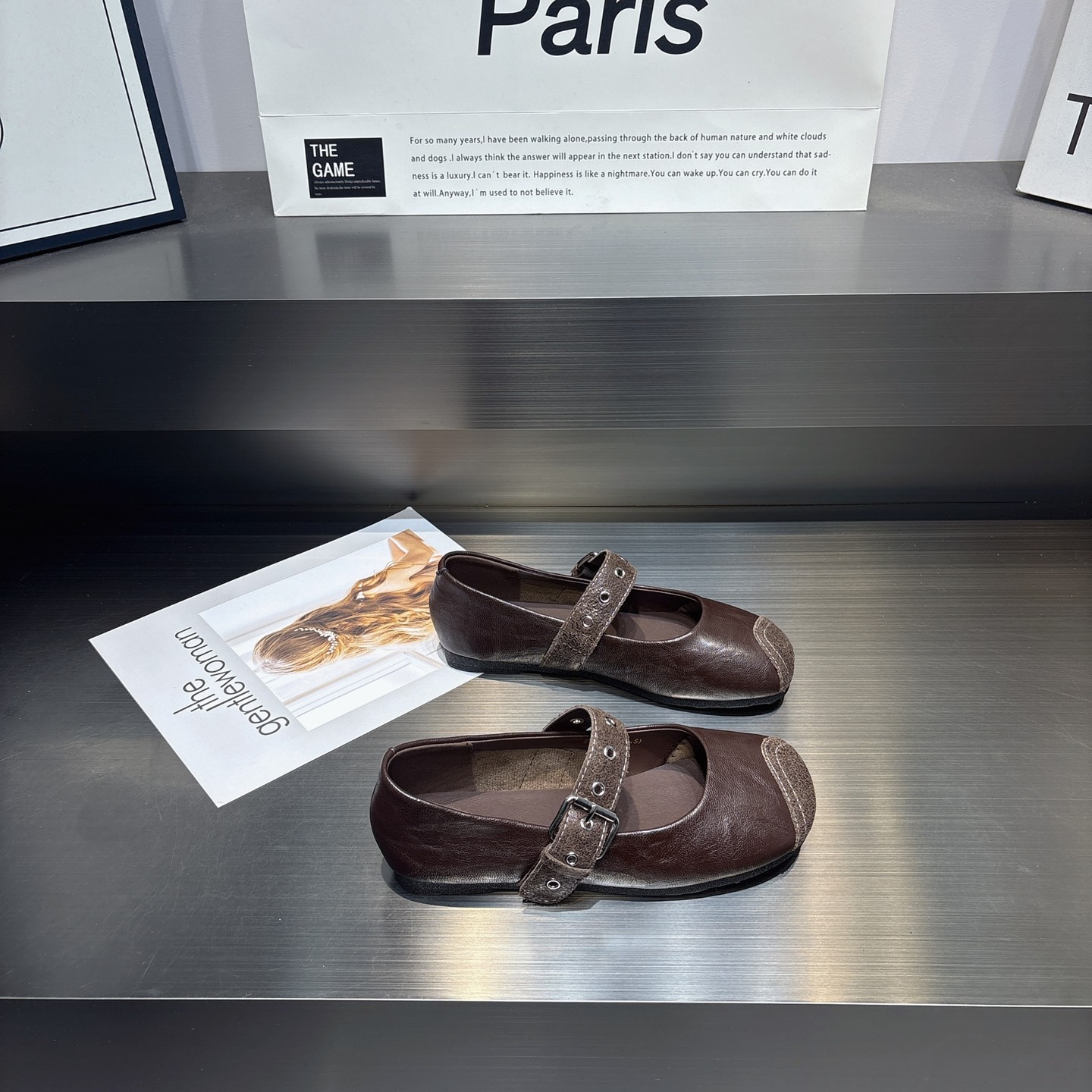 英伦风皮带扣复古浅口芭蕾鞋女2026新款时尚百搭圆头软底豆豆鞋女,淘宝优惠券,粉丝福利购,淘宝优惠卷