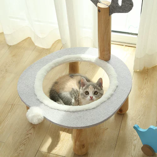Hoopet Budering Earth Pet Cat Sleep и играет на кошку игрушку для кошек, большой космический лазание в одном