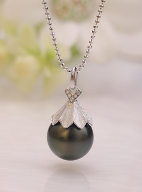 灵动简约麻纱时尚吊坠s925纯银