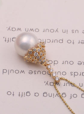 精工梨花吊坠半成品S925纯银大气