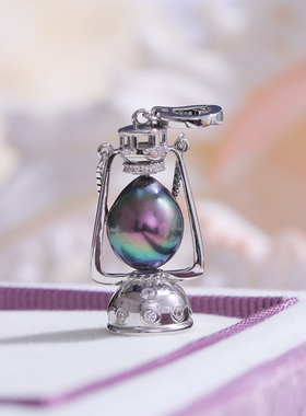 s925纯银精工夸张新款马灯煤油灯