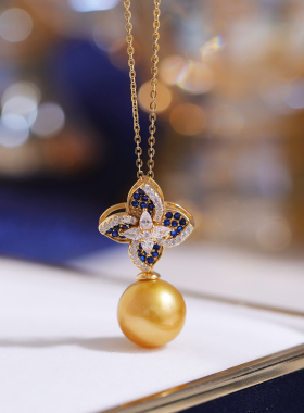 s925纯银优雅二件套装耳坠吊坠