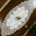 Trung Quốc phong cách vải châu Âu thêu khăn trải bàn cà phê khăn bàn cờ bàn thảm trải sàn rỗng khăn placemat bảng bảng mat bảng cờ - Khăn trải bàn