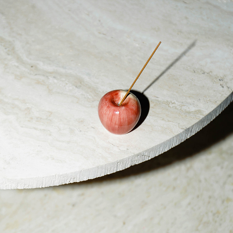 wuusee 苹果香插礼盒手工陶瓷线香插ins风高颜值摆件礼物,淘宝优惠券,粉丝福利购,淘宝优惠卷