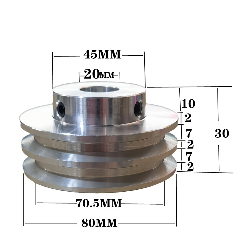 铝合金单槽皮带轮6mmPU圆带传动带皮带盘车床钻床电机双槽皮带轮,淘宝优惠券,粉丝福利购,淘宝优惠卷