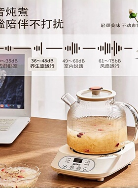全玻璃养生炖煮一体花茶烧水壶